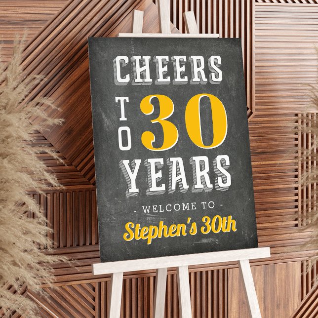 Custom Cheers Milestone Birthday Party Foam Board (Creator Uploaded)