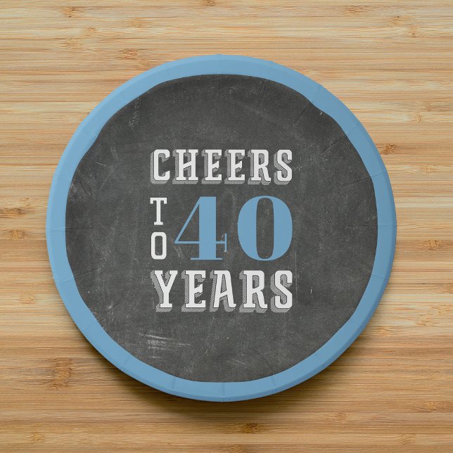 Custom Cheers Milestone Birthday Party Paper Plates (Creator Uploaded)