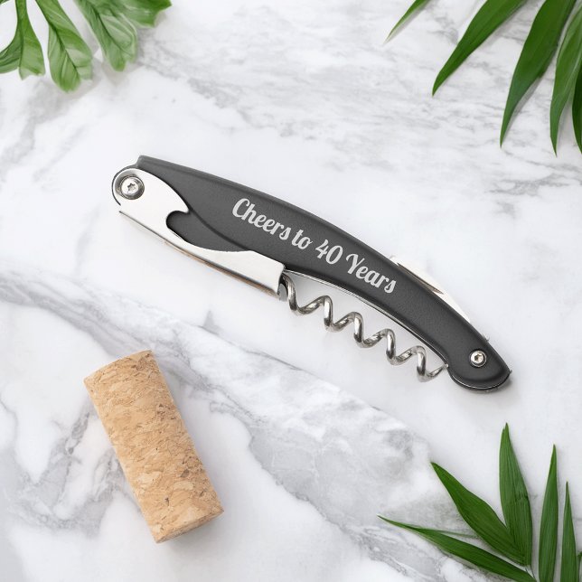 Custom Cheers Milestone Birthday Waiter's Corkscrew (Creator Uploaded)