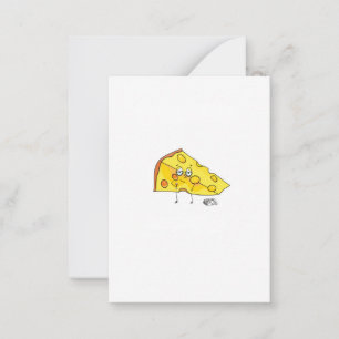 Custom cheese. Mature. birthday Note Card
