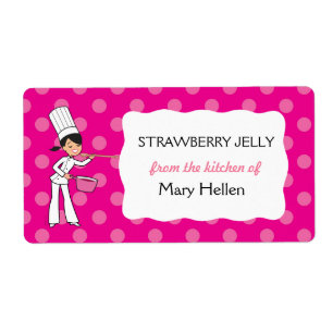 Custom Chef Adhesive Label "From the Kitchen"