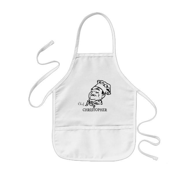Custom Chef Hat & Kids' Apron Set (Front)