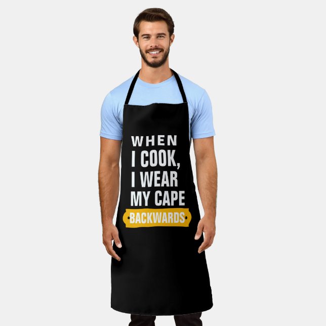 Custom Chef Meme Apron - Personalize Mens Womens (Worn)