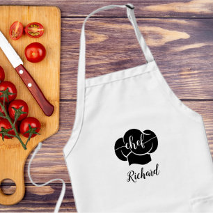 Custom Chef Name Kitchen Gift for Men & Women Adult Apron