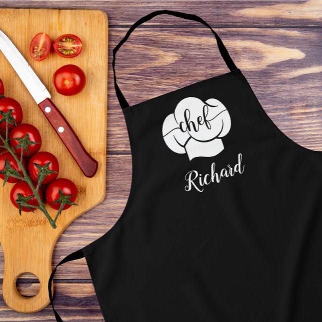 Custom Chef Name Kitchen Gift for Men & Women Apron (Creator Uploaded)