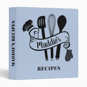 Custom Chef Recipe Book 3 Ring Binder