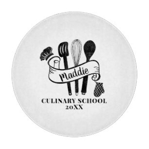 Custom Chef Utensil Cooking School Cutting Board
