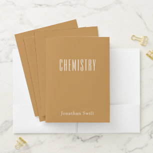 Custom Chemistry Folder for Students or Teachers