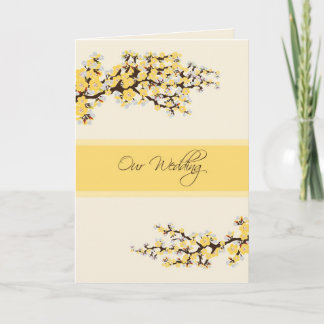 :CUSTOM: Cherry Blossom Wedding Invitation Card