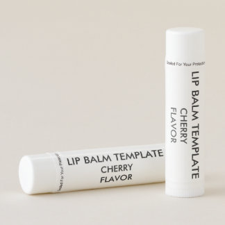 Custom CHERRY Flavor Lip Balm Blank Template