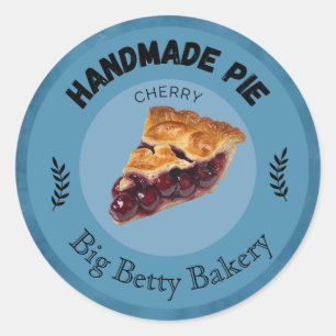 Custom Cherry Pie Labels Personalized Bakery Pac