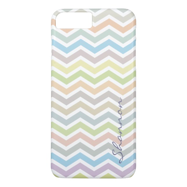 Custom Chevron iPhone 7 Plus case - elegant colors (Back)