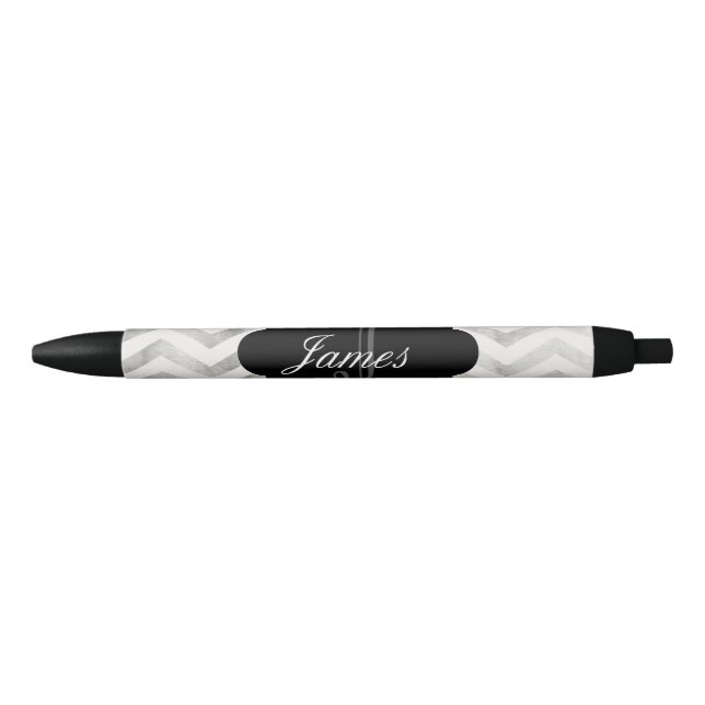 Custom chevron personalized pen for him or her (Front)