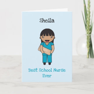 Custom Chibi Front Line Worker Thank You Card