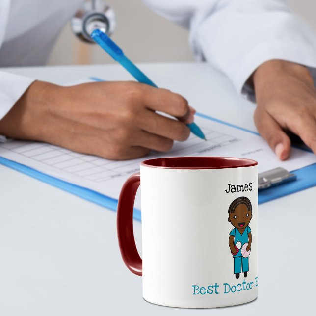 Custom Chibi Health Care Professional Thank You Coffee Mug (Creator Uploaded)