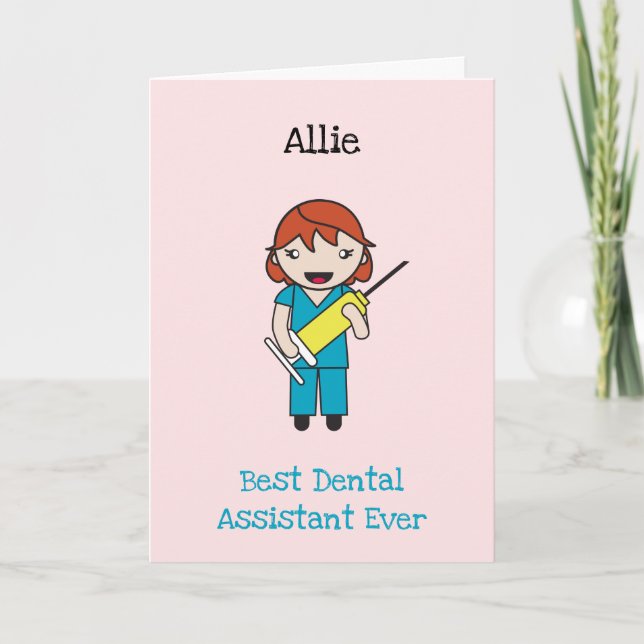 Custom Chibi Medical Professional Thank You Card (Front)