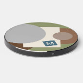 Custom Chic Abstract Geometric Circles Art Pattern Wireless Charger (Front 2)