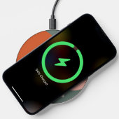 Custom Chic Abstract Geometric Circles Art Pattern Wireless Charger (Phone)