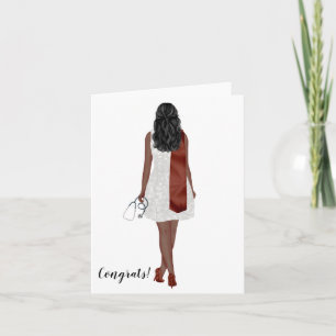 Custom Chic Bachelor's of Nursing Graduation  Card