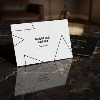 Custom Chic Geometric Modern Business Card