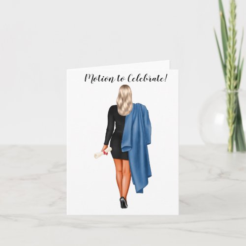 Custom Chic Law School Graduation  Card