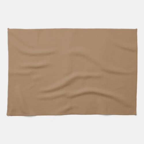 Custom Chic Light Brown Solid Color Blank Template Kitchen Towel