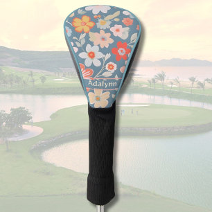 Custom Chic Vintage Floral Gifts for Women Golfers Golf Head Cover