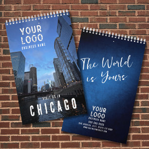 Custom Chicago Photos Business Logo Promotional  Calendar