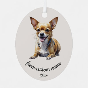 Custom Chihuahua Pet Dog Animal Ornament