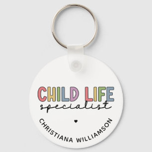 Custom Child Life Specialist CCLS Gift Keychain