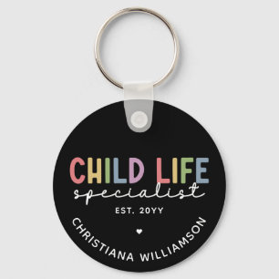 Custom Child Life Specialist CCLS Gift Keychain