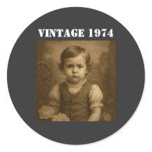 Custom Childhood Photo & Year Vintage Personalized