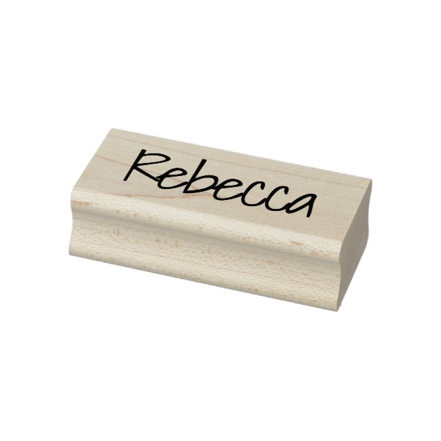 Custom childish handwritten script signature name rubber stamp (Stamp)