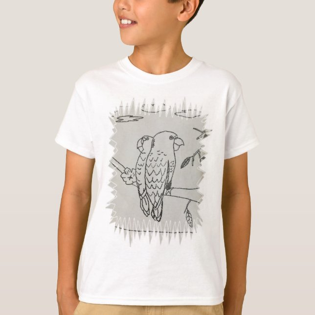 Custom Children Drawing T-shirts (Front)