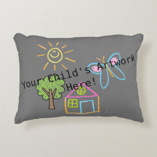 Custom Children's Artwork Accent Pillow
