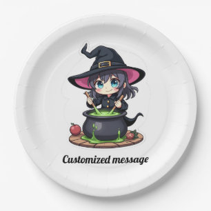 Custom Children's Halloween Party Paper Plates