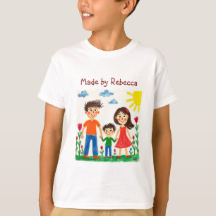 Custom Child's Artwork family to this Coffee Mug T-Shirt