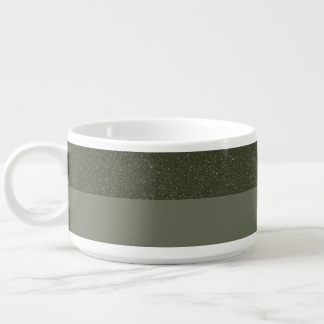 Custom Chili Bowl – Noise Top & Moss Green Base (Right)
