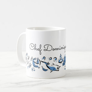 Custom Chinese Cuisine Ink Drawing Mug