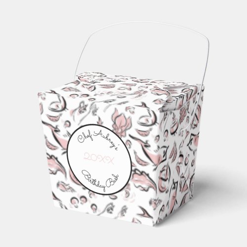 Custom Chinese Cuisine Ink Drawing Take_out Box