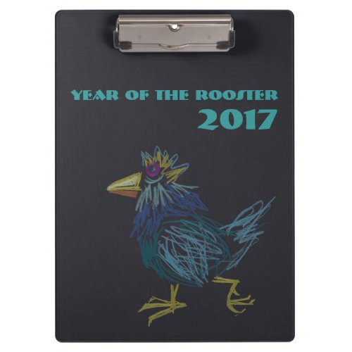 Custom Chinese  Rooster Year Zodiac Clipboard