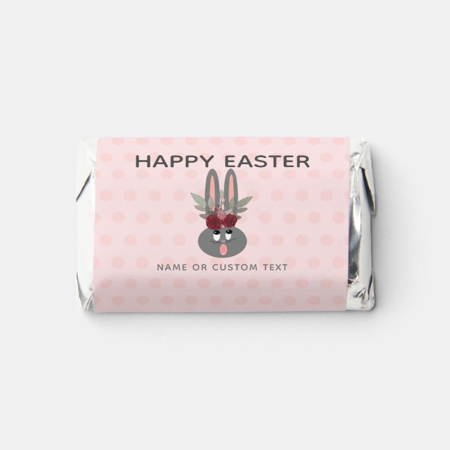 Custom Chocolate Easter Bunny Party Favors (Front)