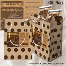 Custom Chocolate Lover Goody Favor Bag Fun Unique