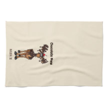 Custom Chocolate Moose Woodland Cabin Humor