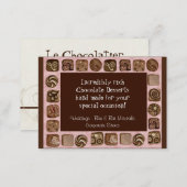Custom Chocolate Sweet Shoppe Business Cards (Front/Back)