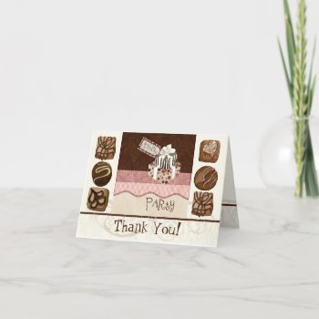 Custom Chocolate Sweet Shoppe Correspondence Cards by EverythingBusiness at Zazzle