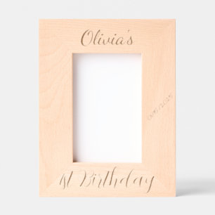 Custom Christening, Baptism, Quinceanera, 4x6" Engraved Frames