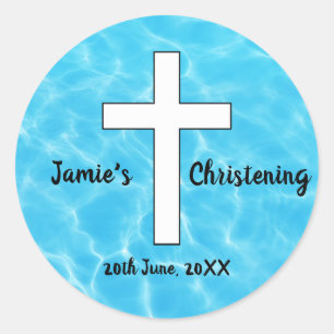 Custom Christening sticker