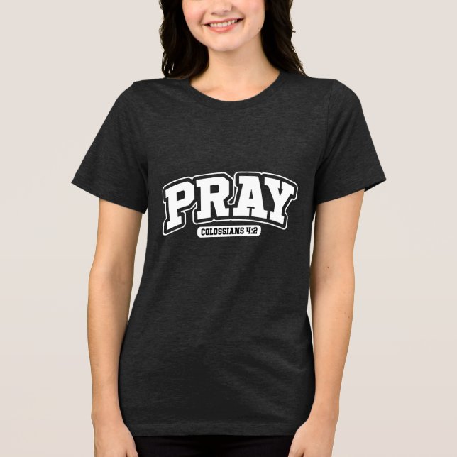 Custom Christian Christianity Jesus Faith Joy Tri-Blend Shirt (Front)