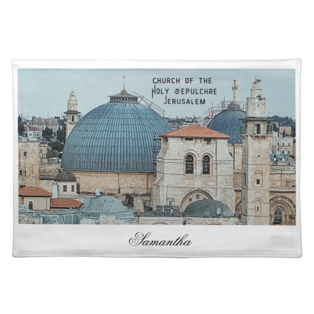 Custom Christian Decor Church Family Placemat  (Front)